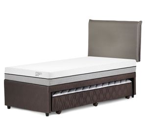 Diván Cama 1.5 plazas Pratta + set R Maurice gris