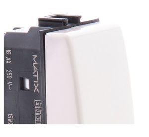 Modulo interruptor 16A Matix antipolvo beige Bticino