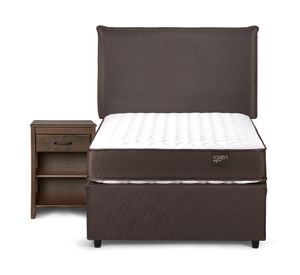 Diván Ergo T 1.5 plazas + set Maurice chocolate