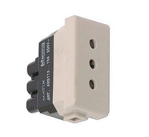 Modulo enchufe hembra 2 p+t 10 a matix beige Bticino