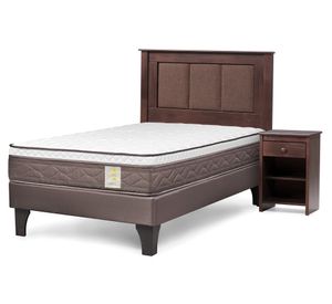 Cama 1 .5 plazas New Style 4 Plus + set Rachel