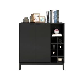 Bar negro 88.5x86x36 cm