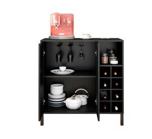 Bar negro 88.5x86x36 cm