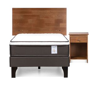 Cama europea 1 plaza New Style 4 plus + set Tabor café