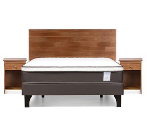 Cama europea 2 plazas New Style 4 plus + set Tabor café