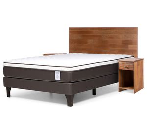 Cama europea 2 plazas New Style 4 plus + set Tabor café