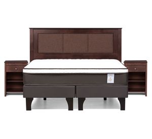 Cama europea 2 plazas base dividida New Style 4 Plus + set Rachel