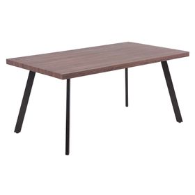 Comedor 6 personas Toledo madera oscura 75x160x90 cm