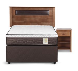 Diván New Style 4 Plus 1.5 Plazas Base Normal + Set Ferrara