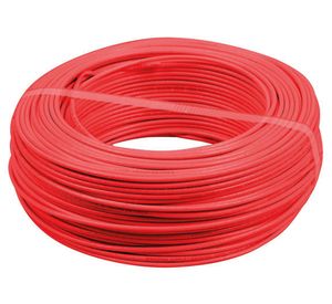 Alambre nya 1,5 mm 25 m H07V-U rojo Cocesa