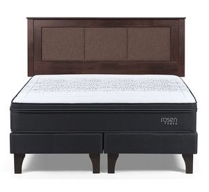 Cama europea Tempo King + respaldo Rachel