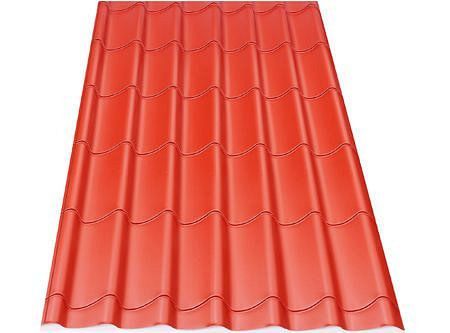 Teja Metálica Continua Asturias Terracota 0,4x1010x3660 mm