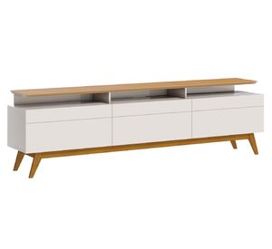 Rack TV blanco miel 63.5x180.2x40.3 cm