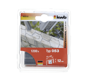 Grapas extra fuertes 12mm (1/2'') 1200unidades T053 KWB