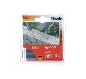 Grapas extra fuertes 10mm (3/8'') 1200 unidades T053 KWB