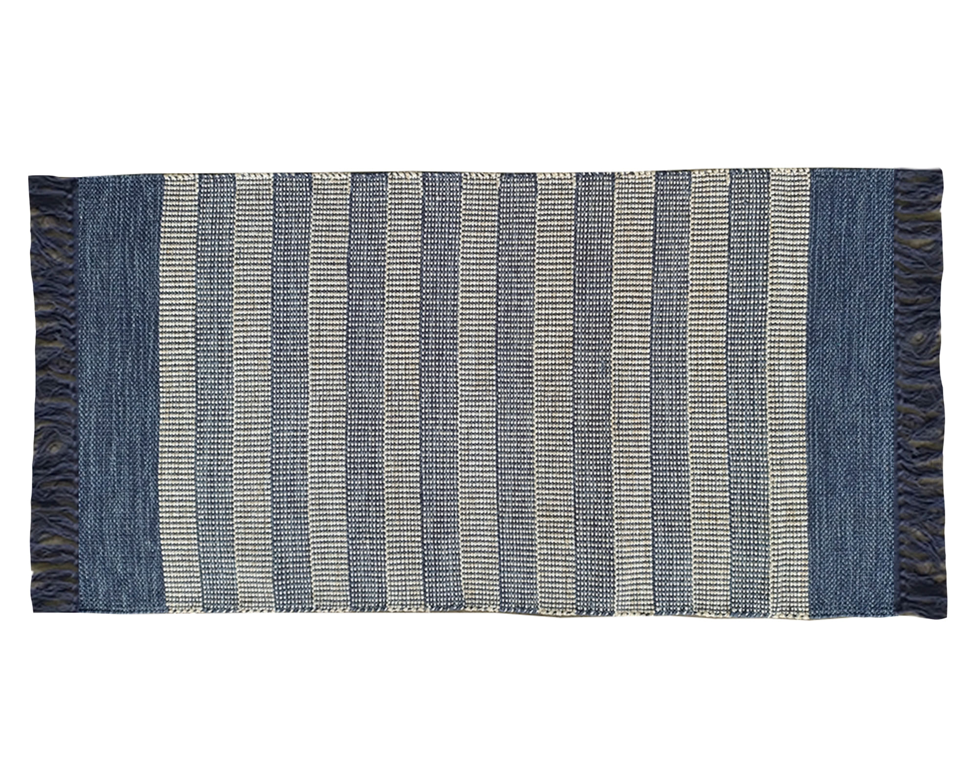 Idetex Alfombra grande Kalu algodón azul 160x230 cm