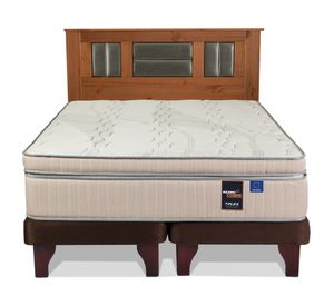 Cama europea Máximo Cobre 2 plazas base dividida + respaldo Lorraine