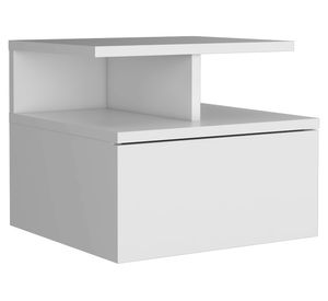 Velador flotante 1 cajón Dreams blanco