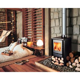 Calefactor a leña 7.3 KW Eco 350 negro