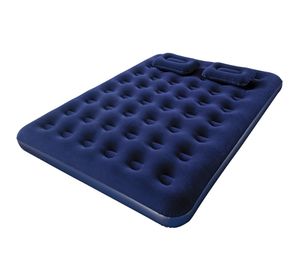 Colchón inflable doble 203x152x22 cm + inflador + 2 almohadas Bestway