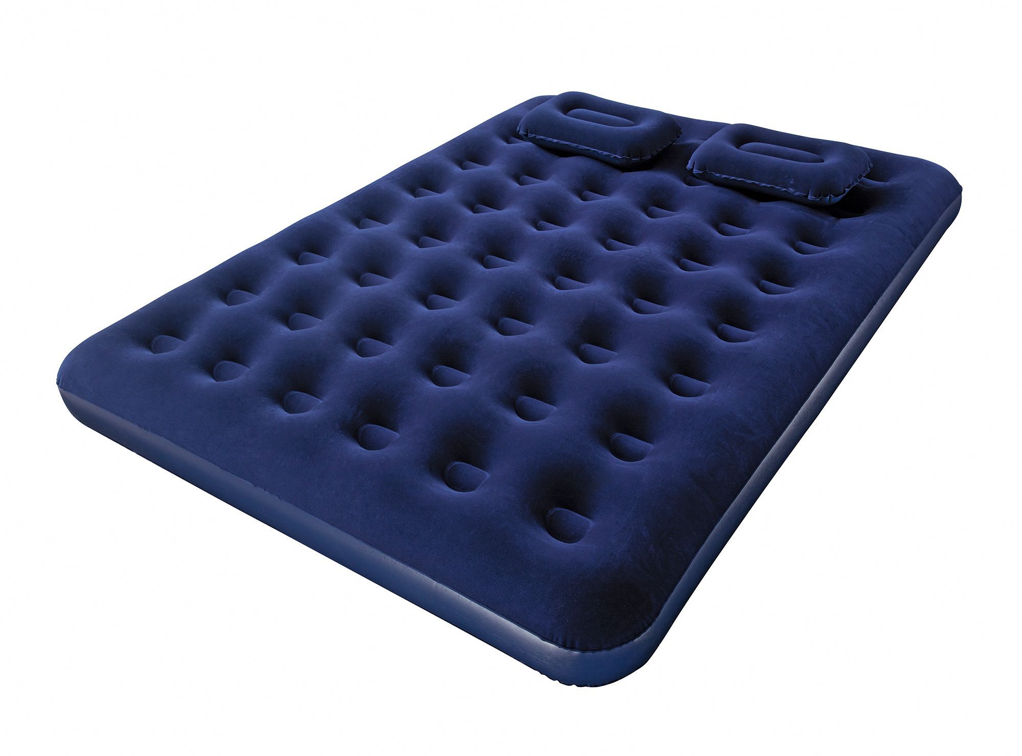 Colchón inflable doble 203x152x22 cm + inflador + 2 almohadas Bestway a $11.990