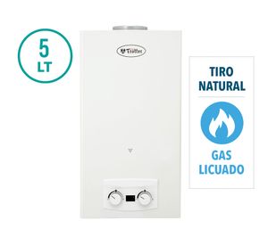 Calefont ionizado tiro natural 5 lt gas licuado ATMD Albin Trotter