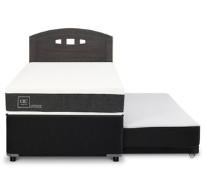 Diván 1.5 plazas Ortopedic + Respaldo Gales gris