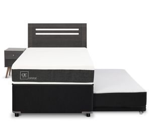 Diván 1.5 plazas Ortopedic +  Set Munich gris