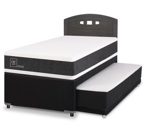 Diván 1.5 plazas Ortopedic + Respaldo Gales gris