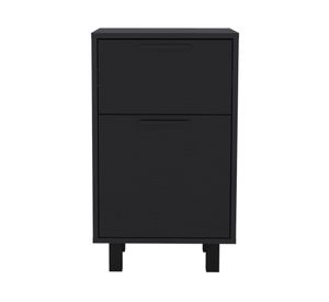 Velador Z-81 2 cajones wengué