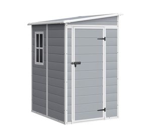 Bodega de jardín gris 193x121x151 cm