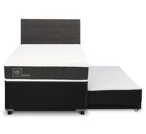 Diván 1.5 plazas Ortopedic + Respaldo Villarrica gris