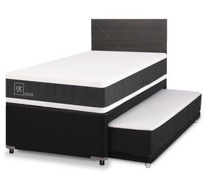 Diván 1.5 plazas Ortopedic + Respaldo Villarrica gris