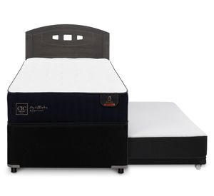 Diván 1.5 plazas Premium +  Respaldo Gales azul/gris