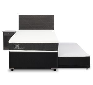 Diván 1.5 plazas Ortopedic +  Set Villarrica gris