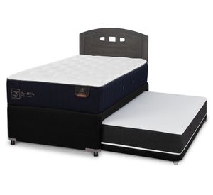 Diván 1.5 plazas Premium +  Respaldo Gales azul/gris