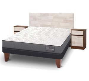 Cama europea 2 plazas Anatomic patas + set Legno