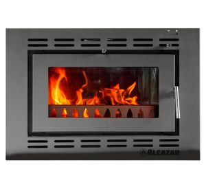 Estufa a leña 26700W Mont Blanc gris charcoal Alcazar