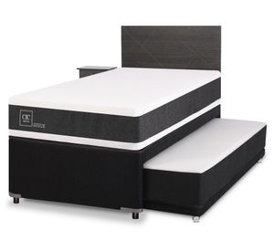 Diván 1.5 plazas Ortopedic +  Set Villarrica gris