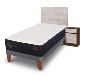 Cama europea 1.5 plazas Premium patas + set Legno