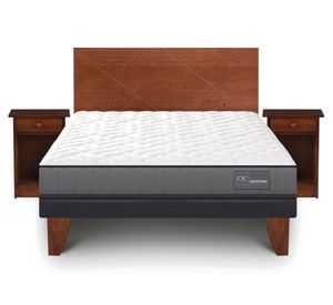 Cama europea 2 plazas Anatomic patas + set Villarrica