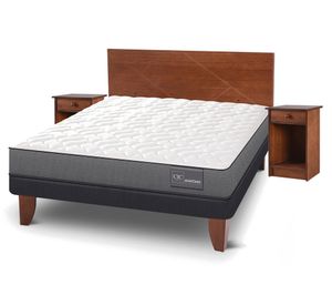 Cama europea 2 plazas Anatomic patas + set Villarrica