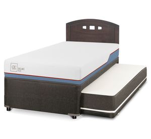 Diván Excellence Plus 1.5 plazas + respaldo Gales gris