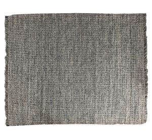 Alfombra Melange yute negro 240x340 cm