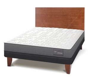 Cama europea 2 plazas Anatomic patas + respaldo Villarrica