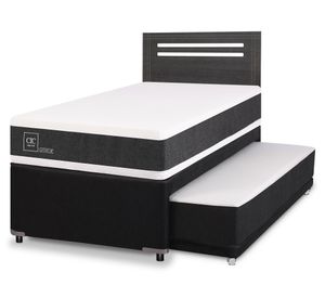 Diván 1.5 plazas Ortopedic + Respaldo Munich gris