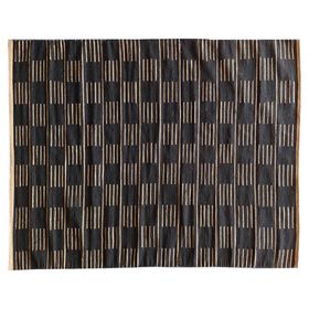 Alfombra Nepal yute negro 160x230 cm