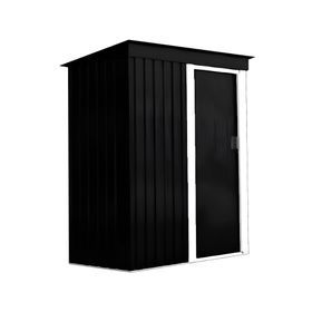 Bodega de jardín negro 181x162x86 cm