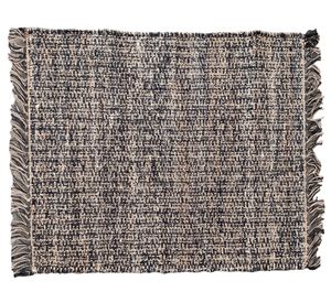 Bajada de cama Empty yute melange/negro 60x90 cm