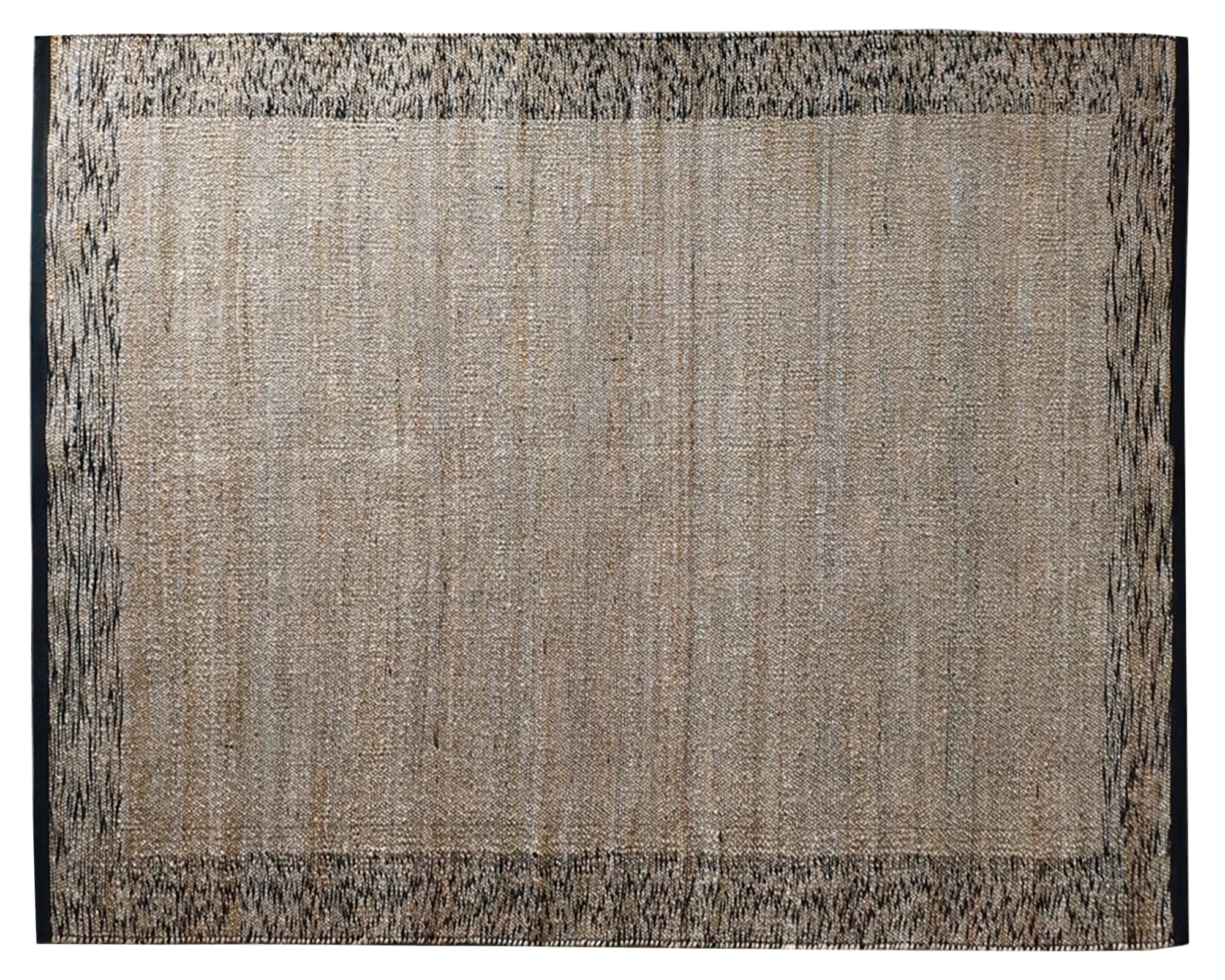 Idetex Alfombra grande Melange yute negro/beige 160x230 cm